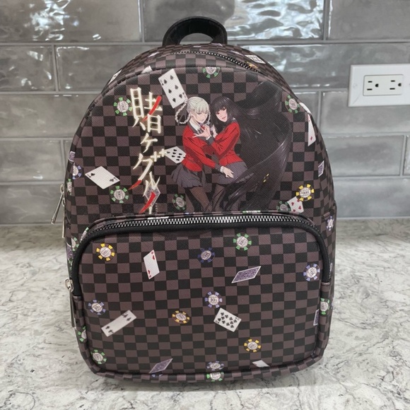 Kakegurui Yumeko & Kirari Checkered Mini Backpack - Picture 2 of 14